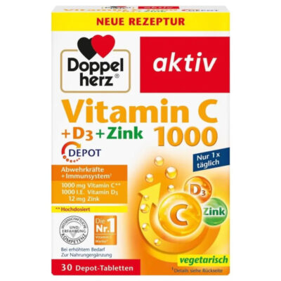 Doppelherz Aktiv Vitamin C 1000 + D3 + Zink
